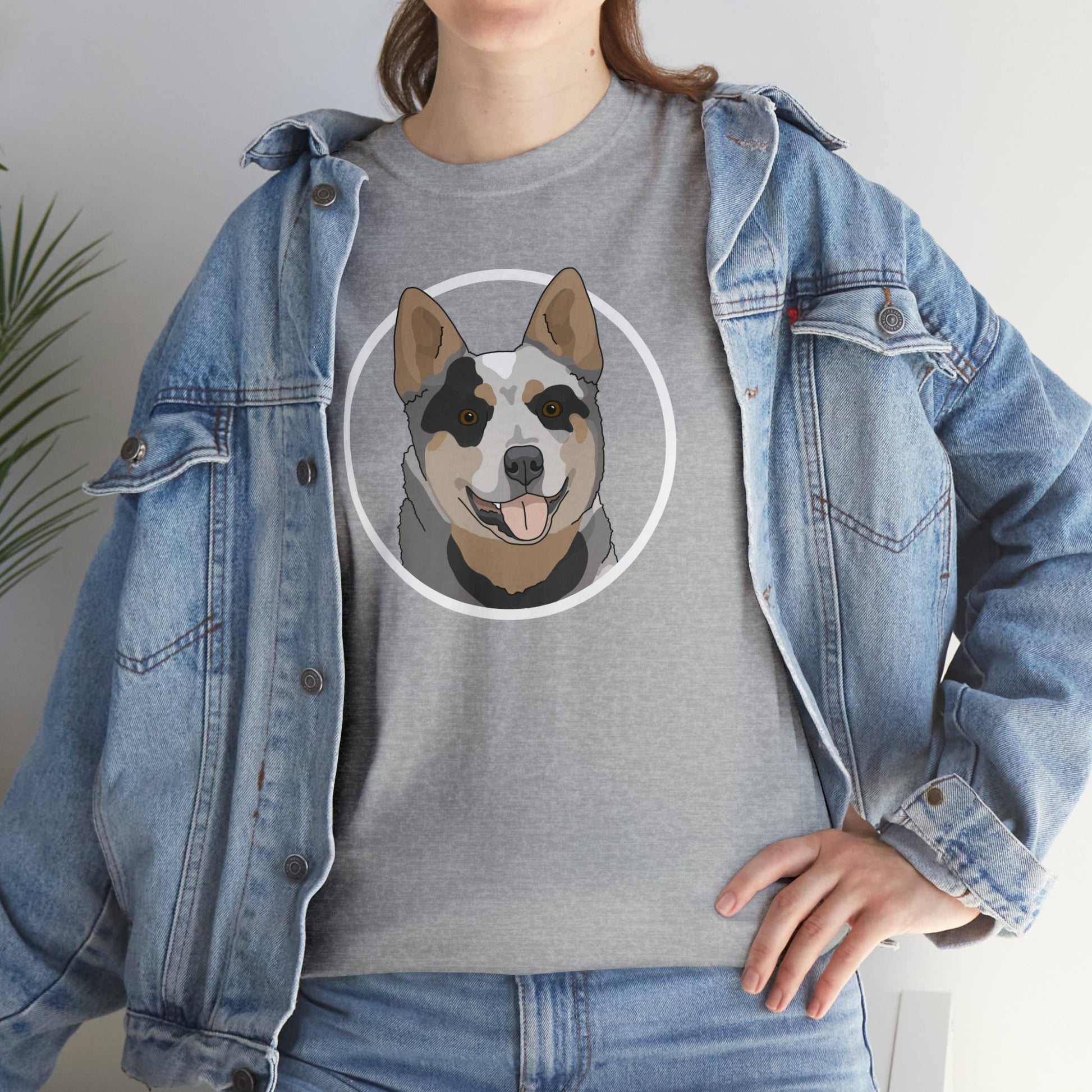 Australian Cattle Dog Circle | T-shirt - Detezi Designs-55445936308229318828