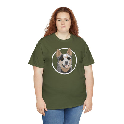 Australian Cattle Dog Circle | T-shirt - Detezi Designs-55445936308229318828