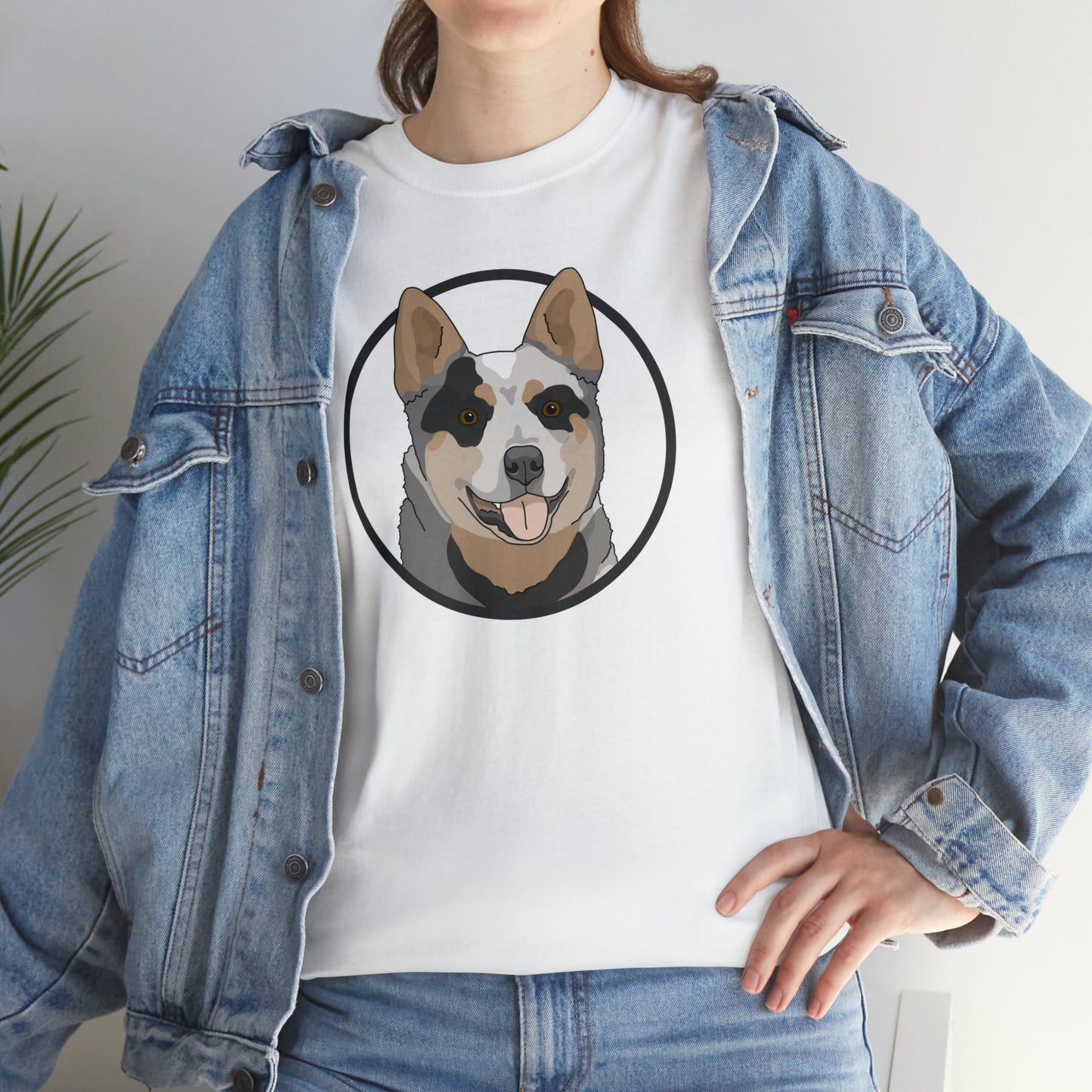 Australian Cattle Dog Circle | T-shirt - Detezi Designs-55445936308229318828