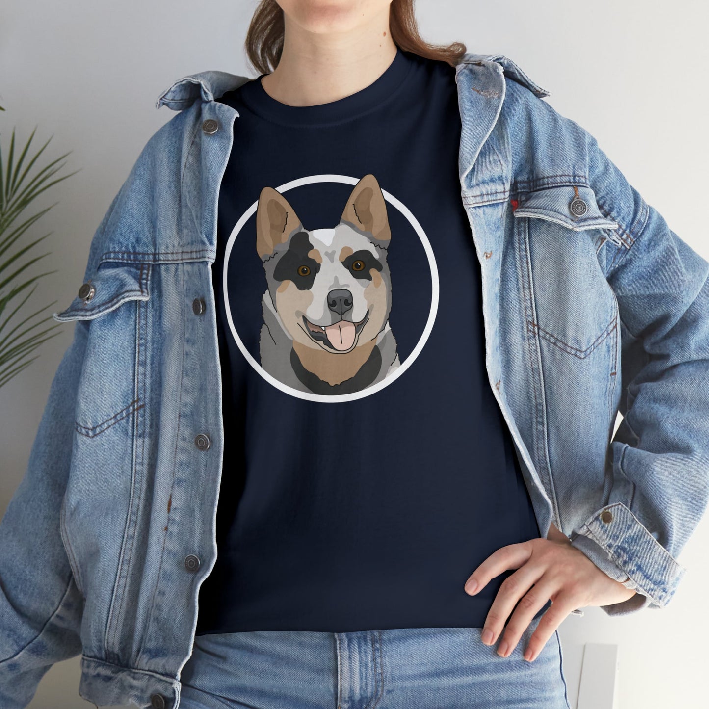 Australian Cattle Dog Circle | T-shirt - Detezi Designs-55445936308229318828