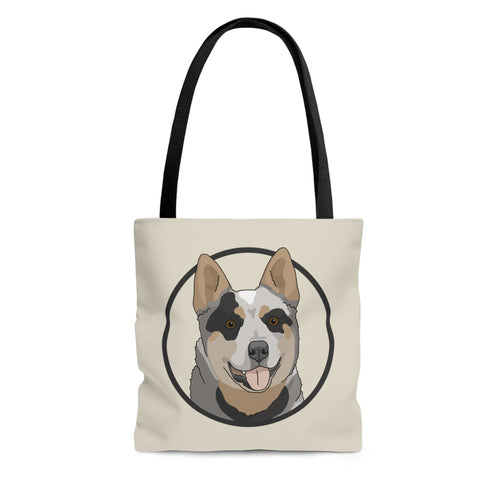 Australian Cattle Dog Circle | Tote Bag - Detezi Designs-46091156727441486957