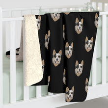 Load image into Gallery viewer, Australian Cattle Dog Faces | Sherpa Fleece Blanket - Detezi Designs-26299160162814317314
