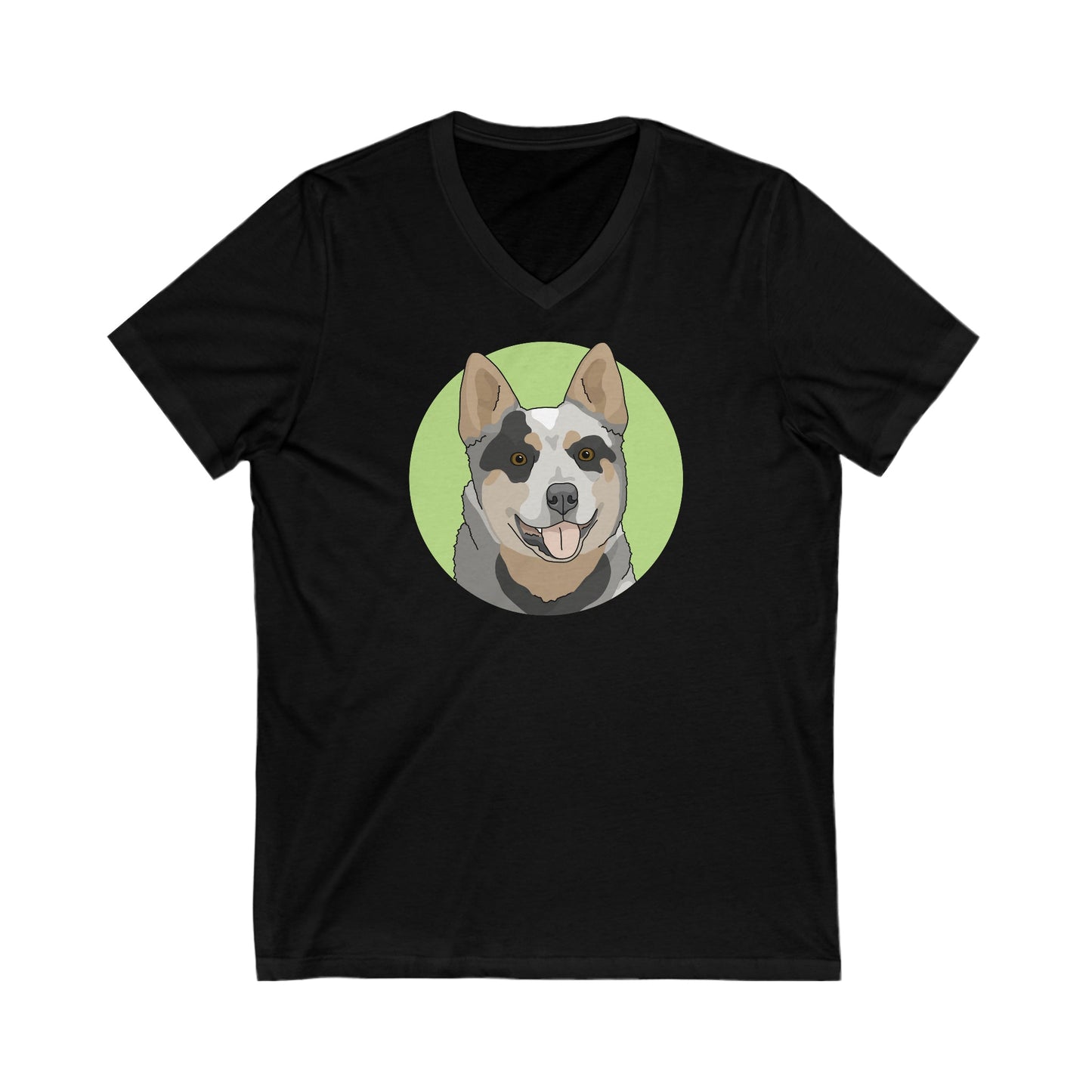 Australian Cattle Dog | Unisex V-Neck Tee - Detezi Designs-20158099028971609144