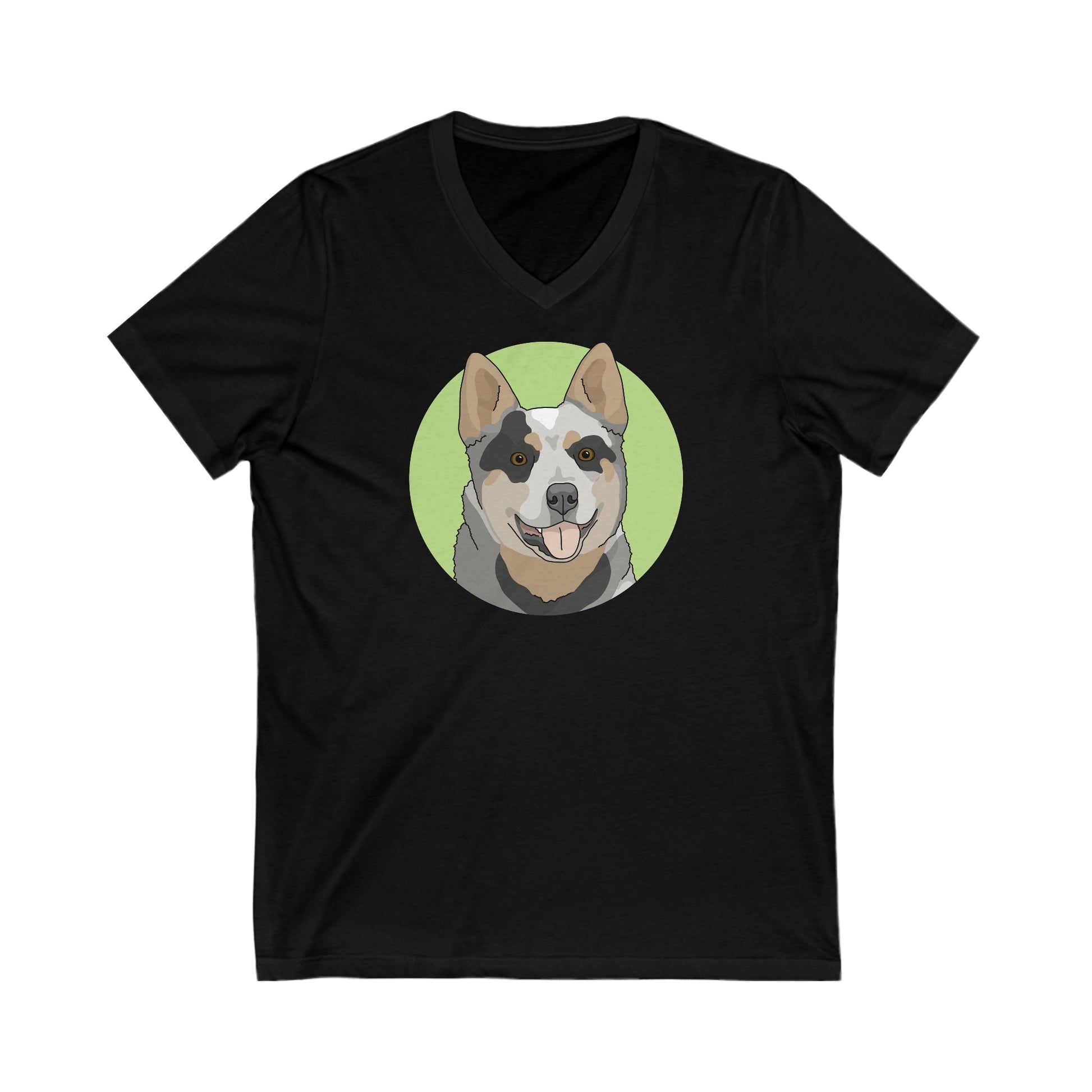 Australian Cattle Dog | Unisex V-Neck Tee - Detezi Designs-20158099028971609144