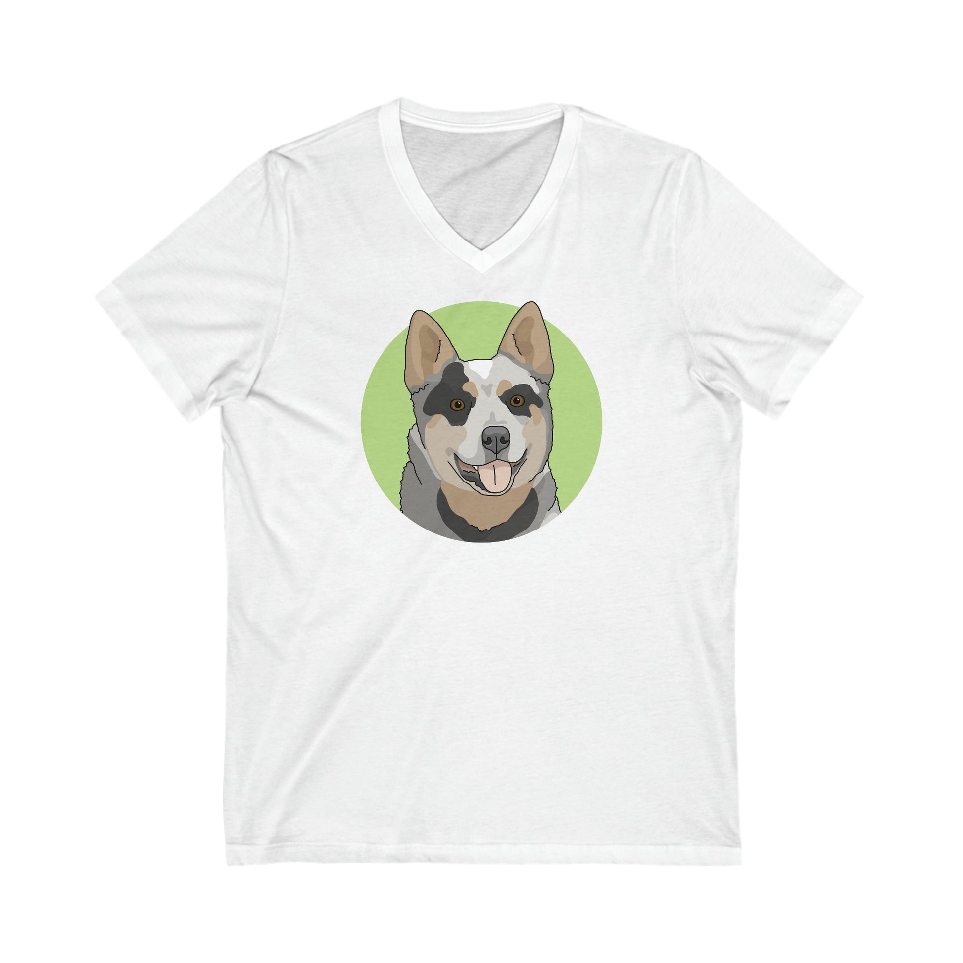 Australian Cattle Dog | Unisex V-Neck Tee - Detezi Designs-28842789261777048686