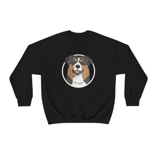 Australian Shepherd Circle | Crewneck Sweatshirt - Detezi Designs-31294561929448963727