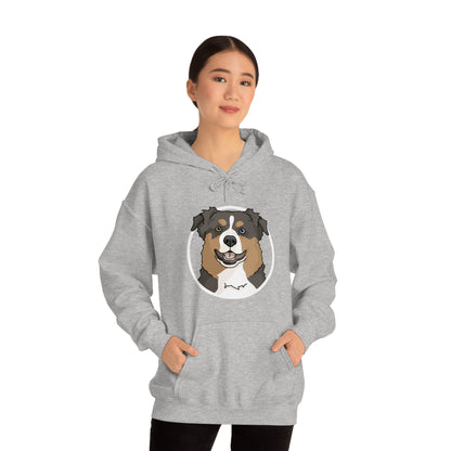 Australian Shepherd Circle | Hooded Sweatshirt - Detezi Designs-10672153396147698865