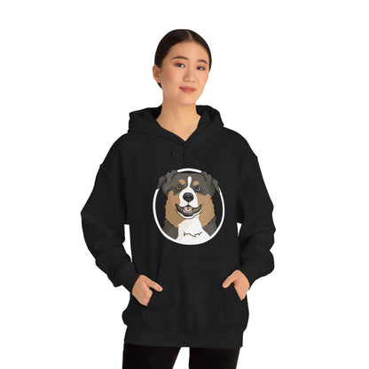 Australian Shepherd Circle | Hooded Sweatshirt - Detezi Designs-10672153396147698865