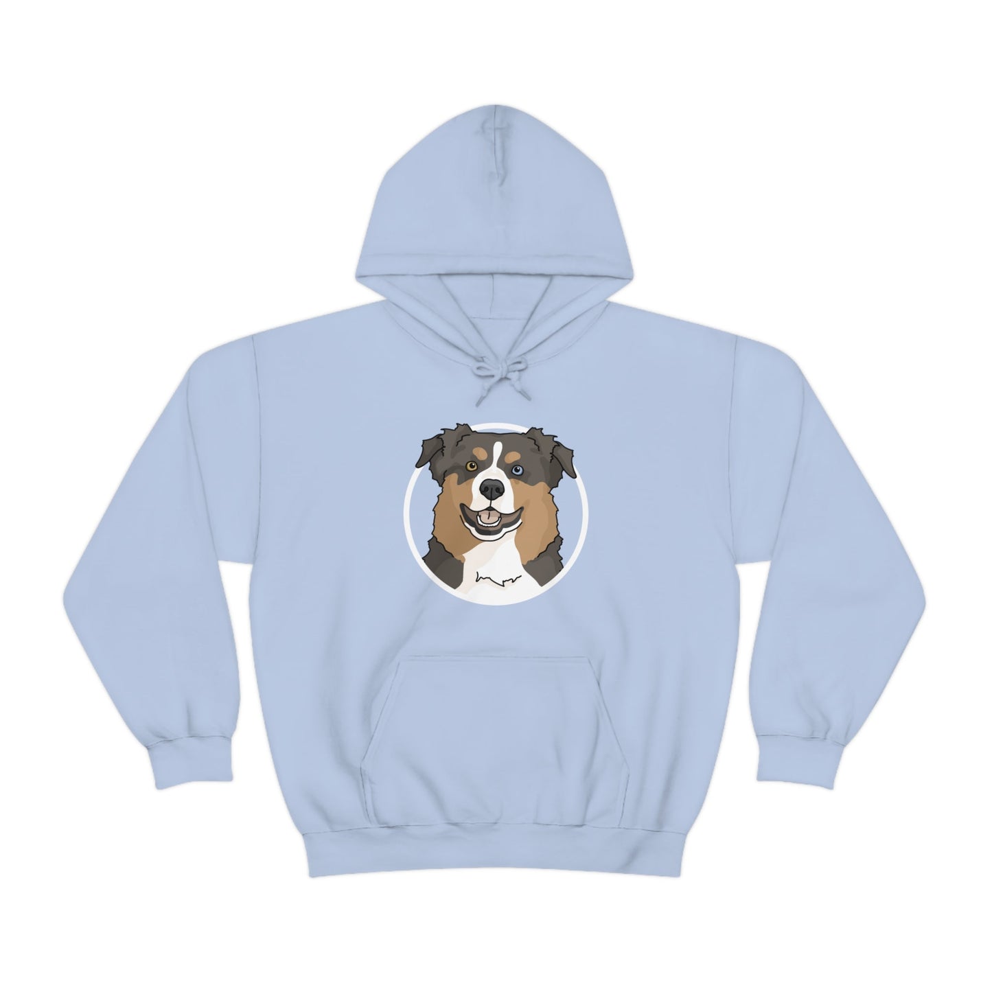 Australian Shepherd Circle | Hooded Sweatshirt - Detezi Designs-12429139479273083847