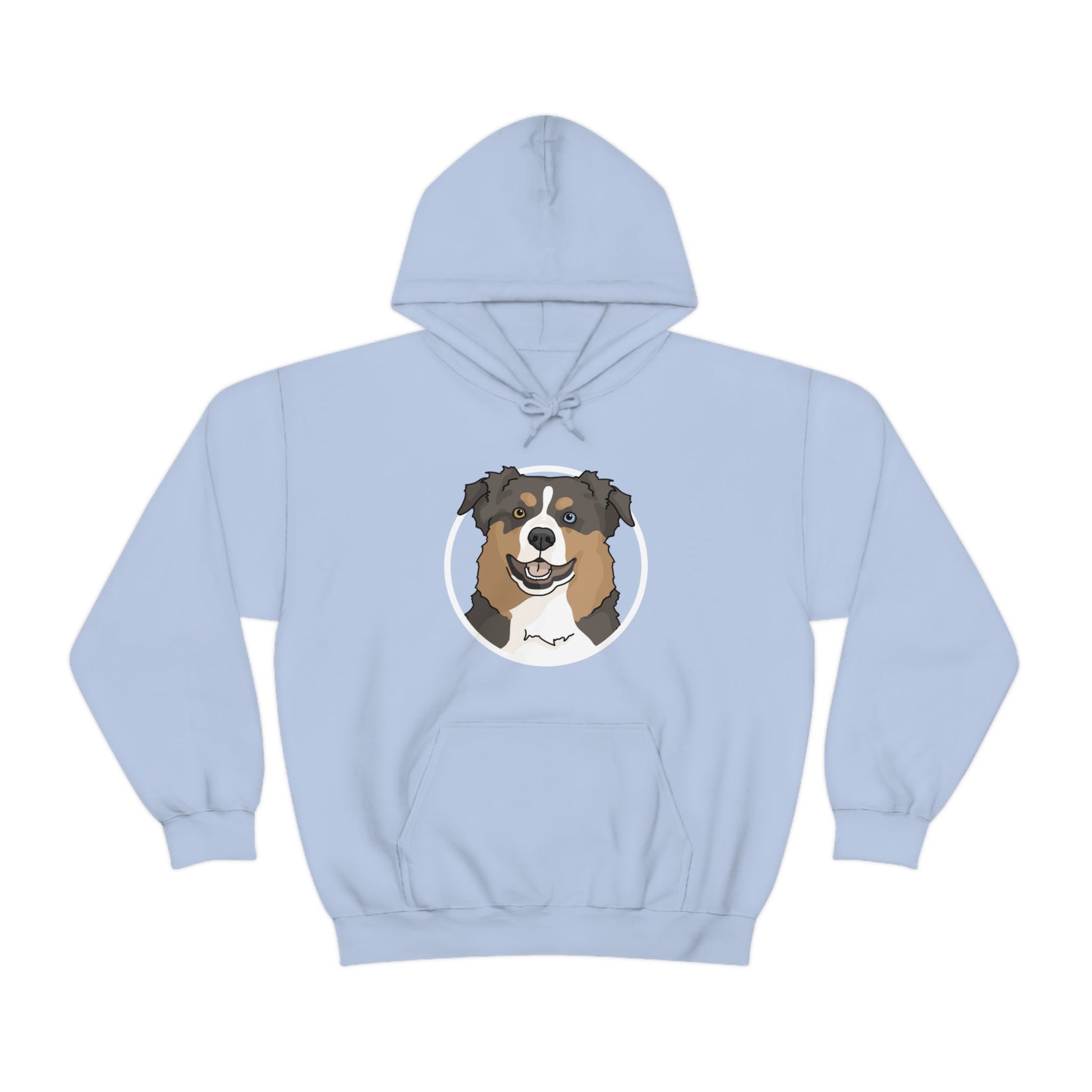 Australian Shepherd Circle | Hooded Sweatshirt - Detezi Designs-12429139479273083847