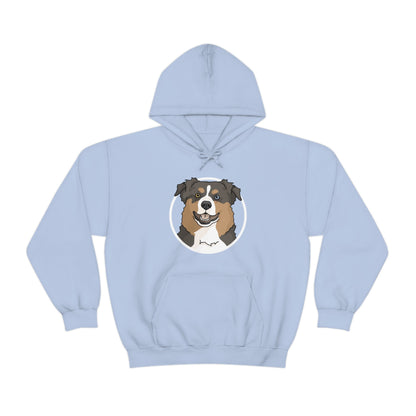 Australian Shepherd Circle | Hooded Sweatshirt - Detezi Designs-12429139479273083847