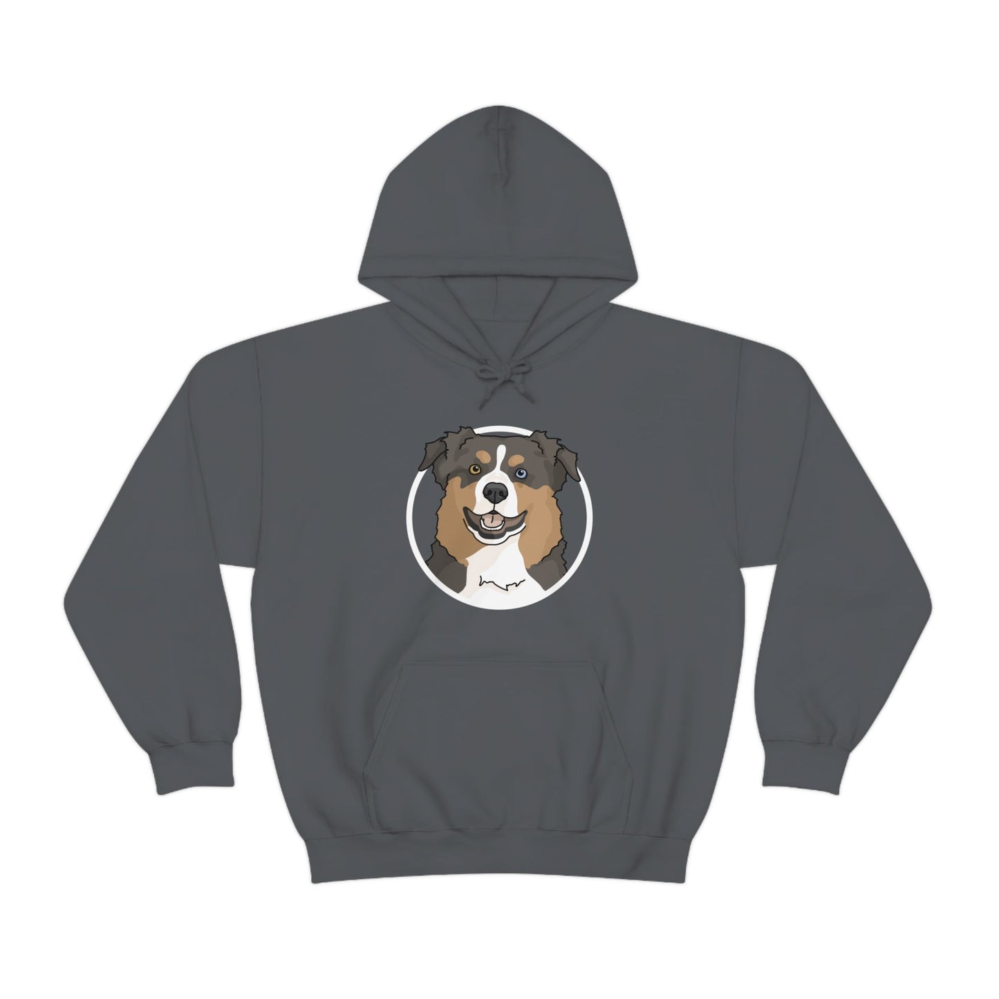 Australian Shepherd Circle | Hooded Sweatshirt - Detezi Designs-21386263038714772652