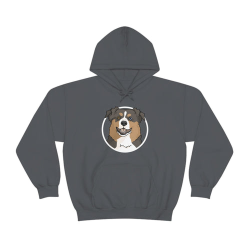 Australian Shepherd Circle | Hooded Sweatshirt - Detezi Designs-21386263038714772652