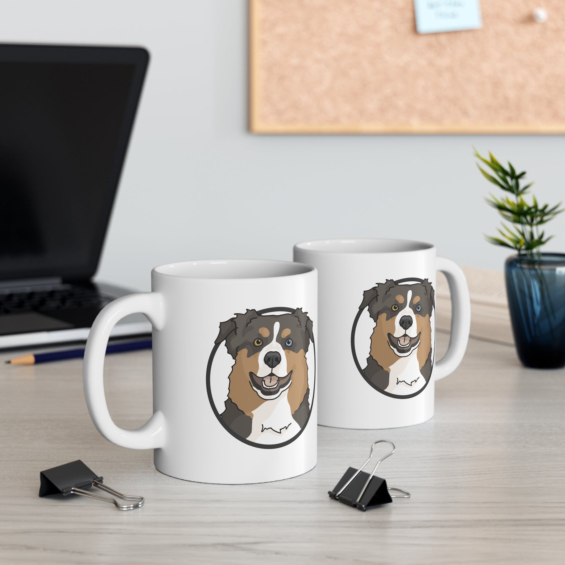 Australian Shepherd Circle | Mug - Detezi Designs-13199668514800184015