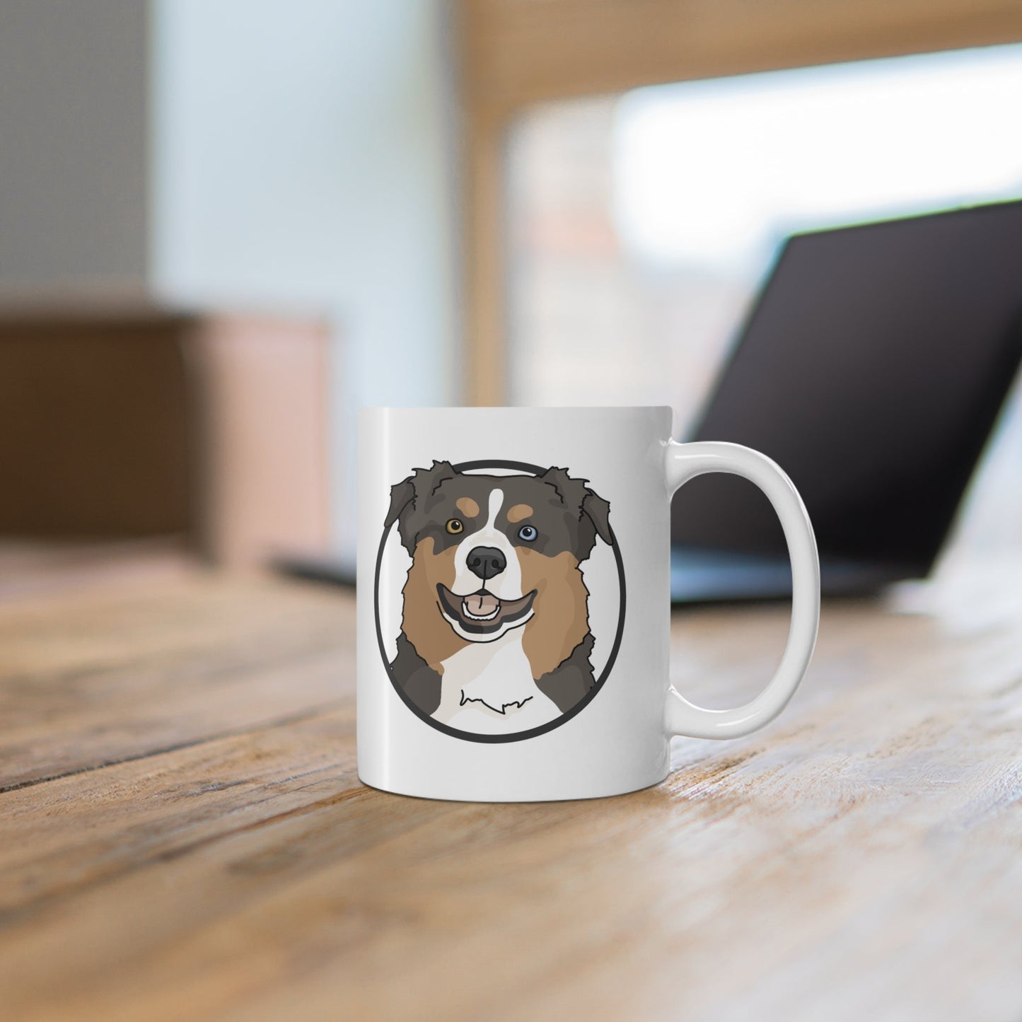 Australian Shepherd Circle | Mug - Detezi Designs-13199668514800184015