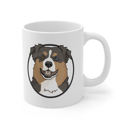 Australian Shepherd Circle | Mug - Detezi Designs-13199668514800184015