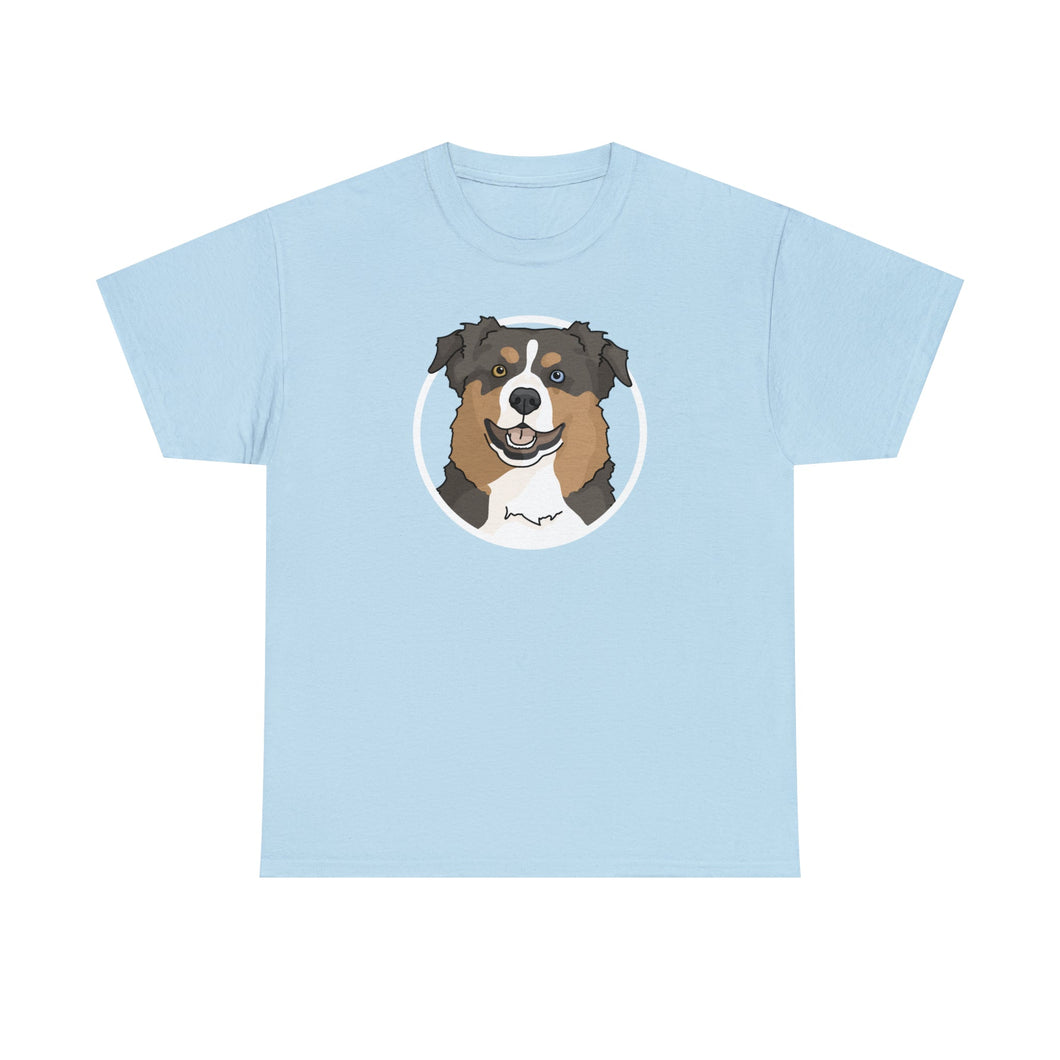 Australian Shepherd Circle | T-shirt - Detezi Designs-16071514216585793794