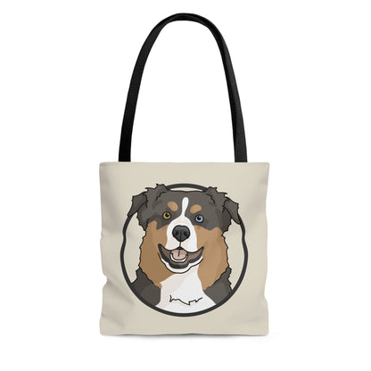 Australian Shepherd Circle | Tote Bag - Detezi Designs-18760205667311165096