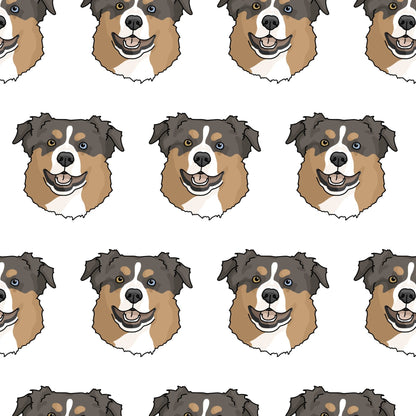 Australian Shepherd Faces | Crop Tee - Detezi Designs-GR001