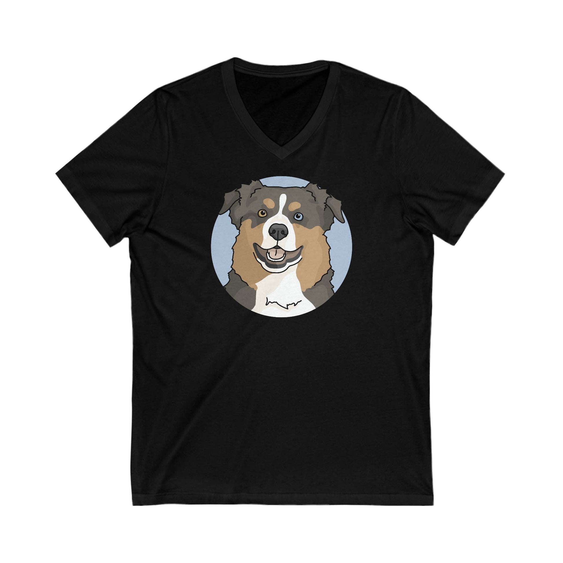 Australian Shepherd | Unisex V-Neck Tee - Detezi Designs-20194105829423780722