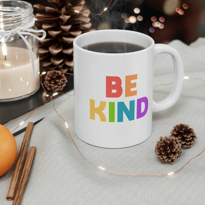 Be Kind Rainbow | 11oz Mug - Detezi Designs-49848885607928716746