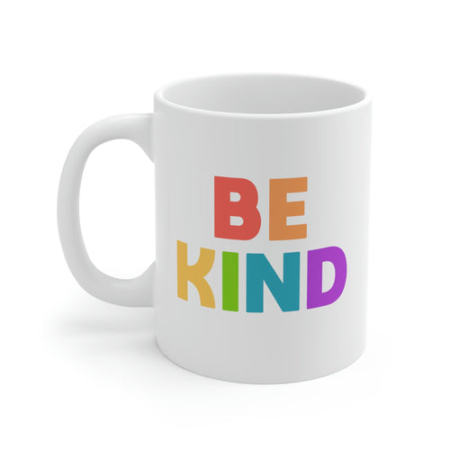 Be Kind Rainbow | 11oz Mug - Detezi Designs-49848885607928716746