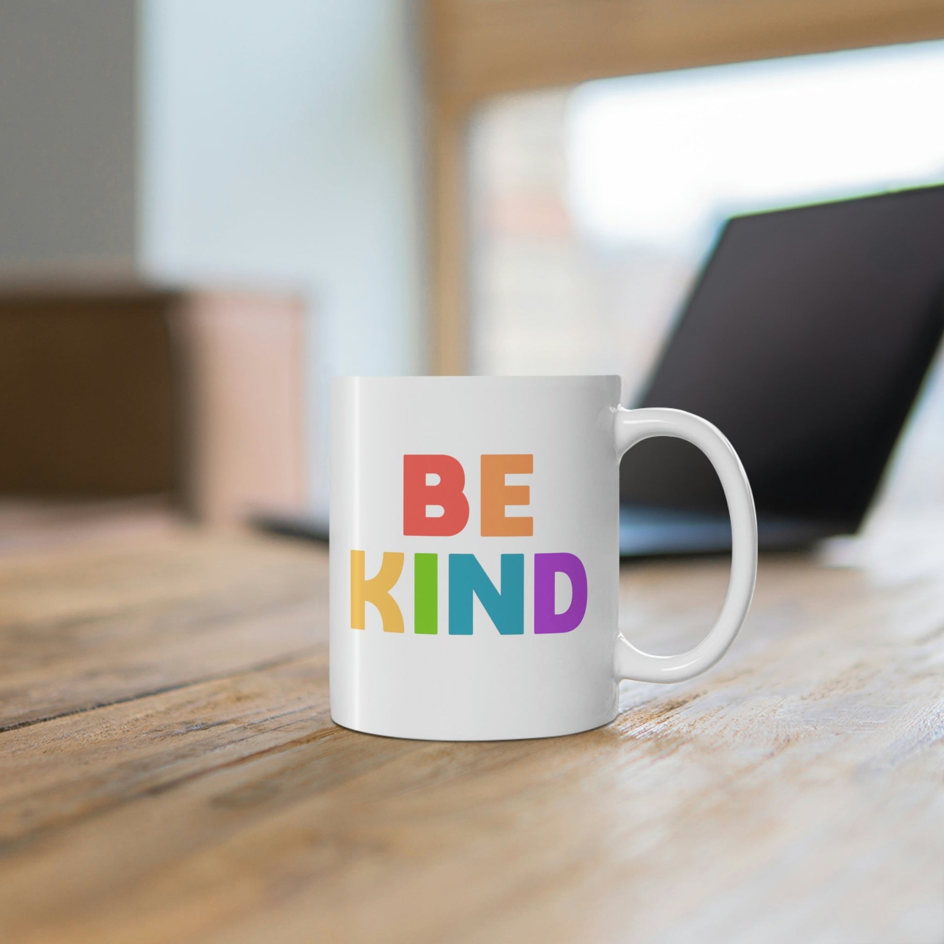 Be Kind Rainbow | 11oz Mug - Detezi Designs-49848885607928716746