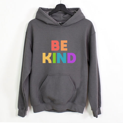 Be Kind Rainbow | Hooded Sweatshirt - Detezi Designs-12785221098118224476