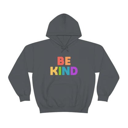 Be Kind Rainbow | Hooded Sweatshirt - Detezi Designs-44392687327891488908