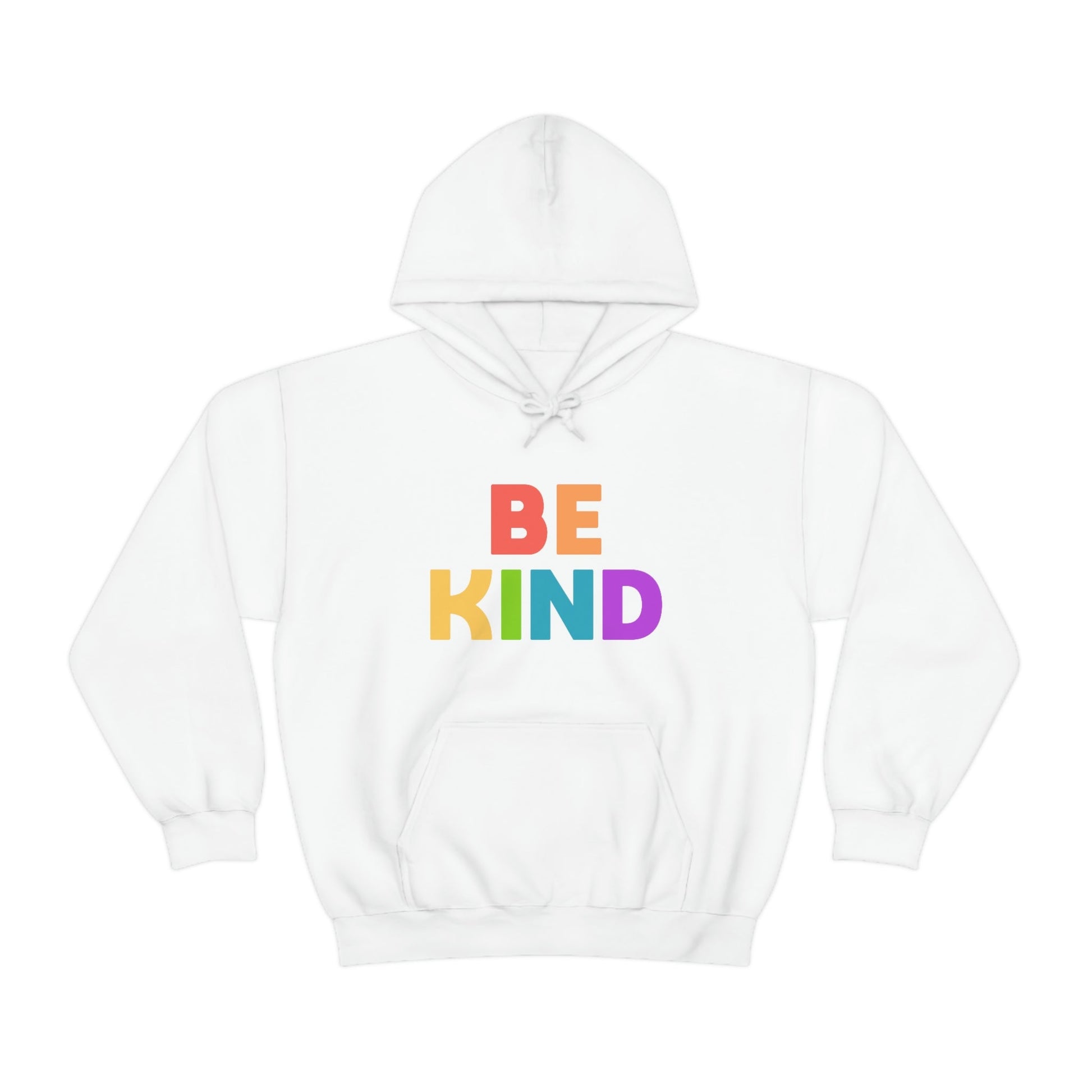 Be Kind Rainbow | Hooded Sweatshirt - Detezi Designs-65239048067414424959