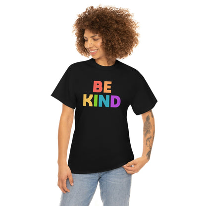 Be Kind Rainbow | Text Tees - Detezi Designs-30030140245538999187