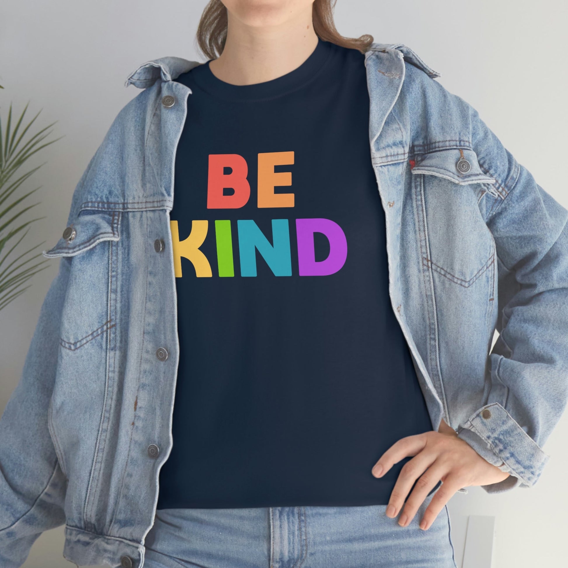 Be Kind Rainbow | Text Tees - Detezi Designs-49221327248163974149