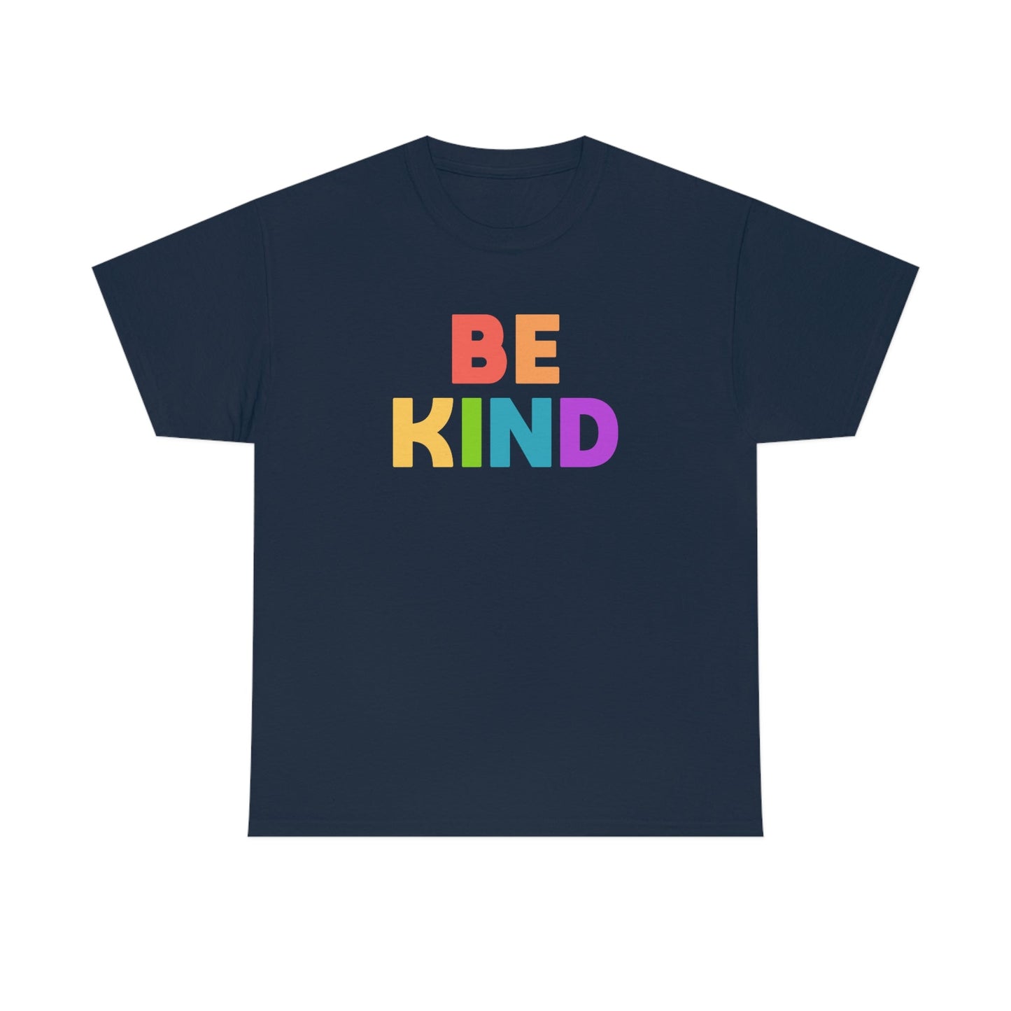 Be Kind Rainbow | Text Tees - Detezi Designs-49221327248163974149