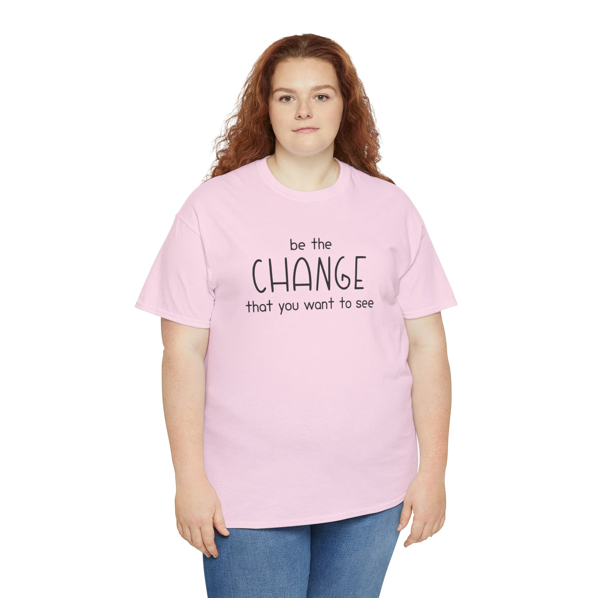 Be The Change That You Want To See | Text Tees - Detezi Designs-25209508129284190297