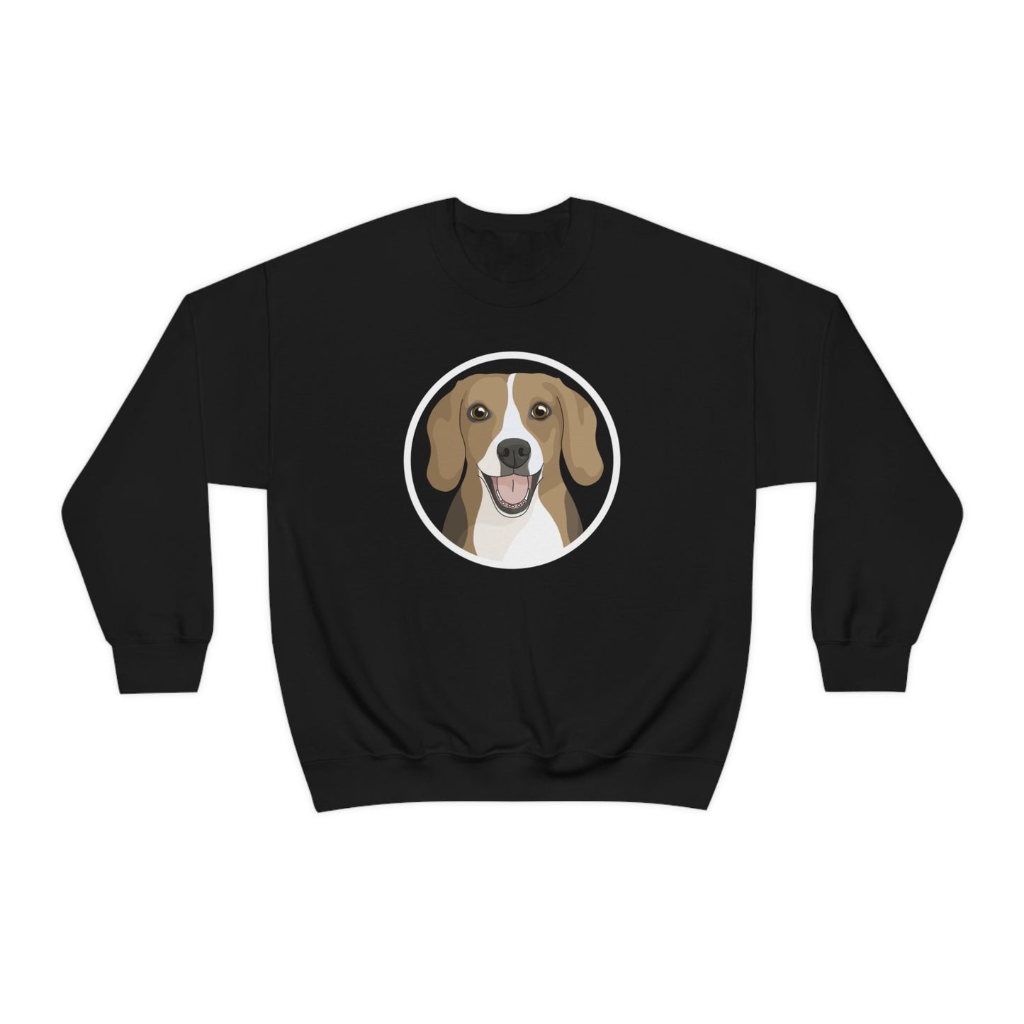 Beagle Circle | Crewneck Sweatshirt - Detezi Designs-16377461802425973410