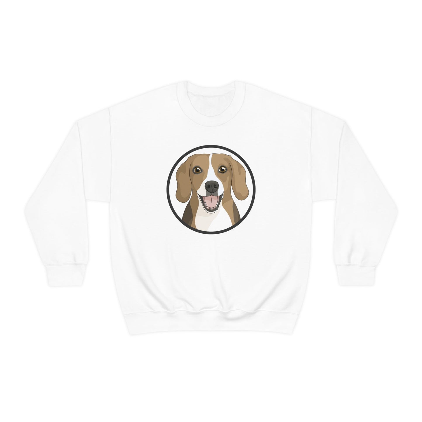 Beagle Circle | Crewneck Sweatshirt - Detezi Designs-27219973610755316328