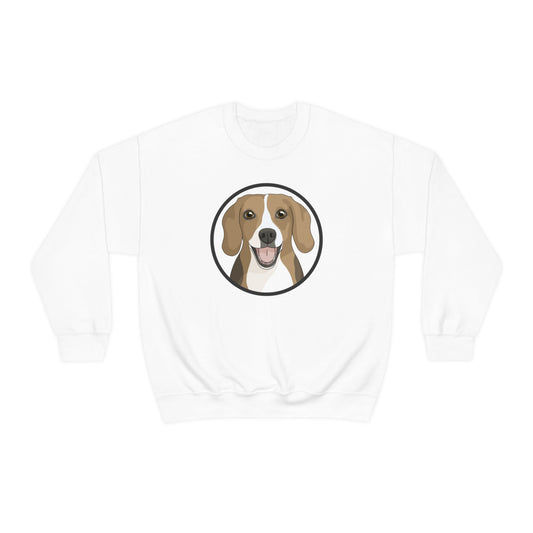 Beagle Circle | Crewneck Sweatshirt - Detezi Designs-27219973610755316328