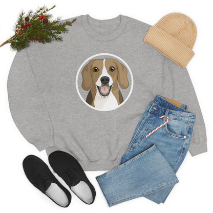 Beagle Circle | Crewneck Sweatshirt - Detezi Designs-94391555753381412429