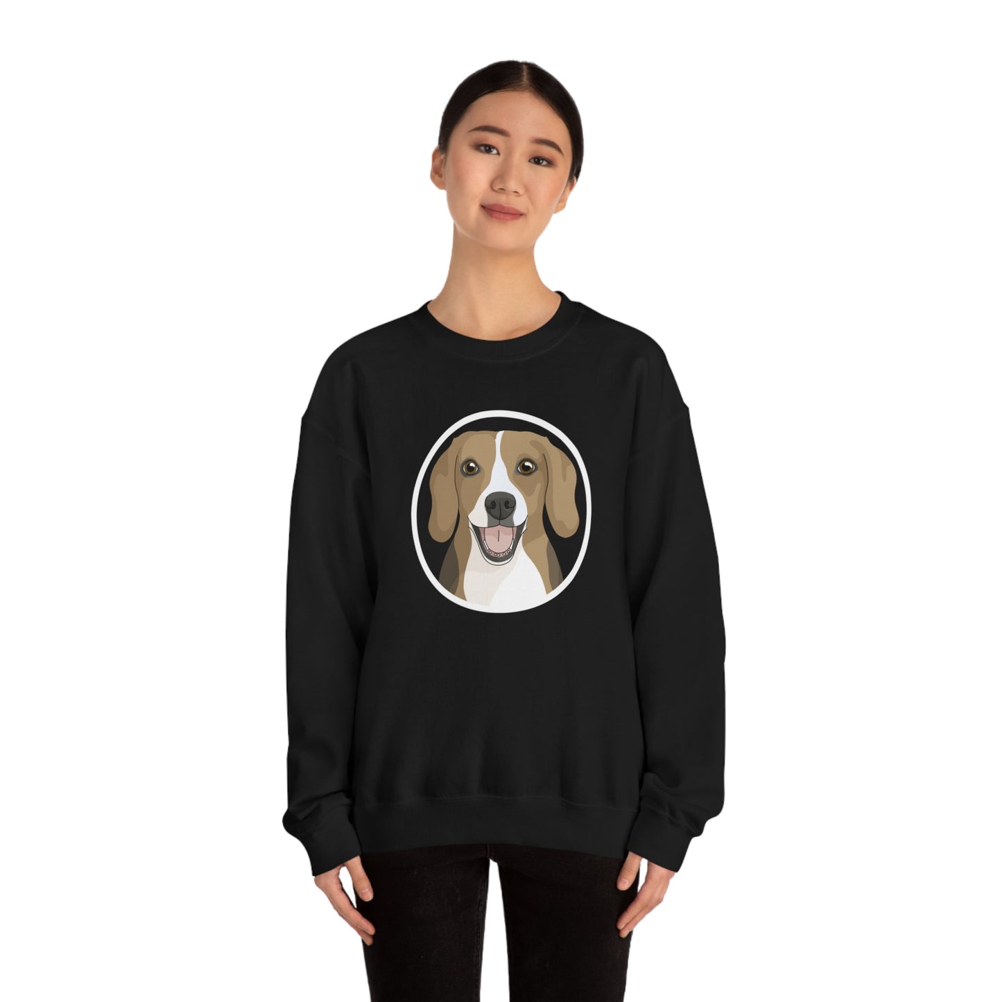 Beagle Circle | Crewneck Sweatshirt - Detezi Designs-94391555753381412429