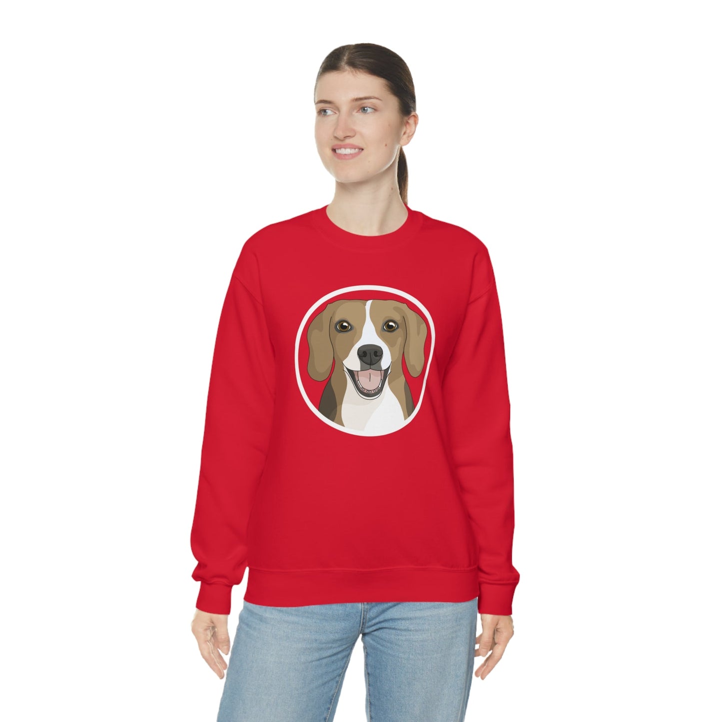 Beagle Circle | Crewneck Sweatshirt - Detezi Designs-94391555753381412429