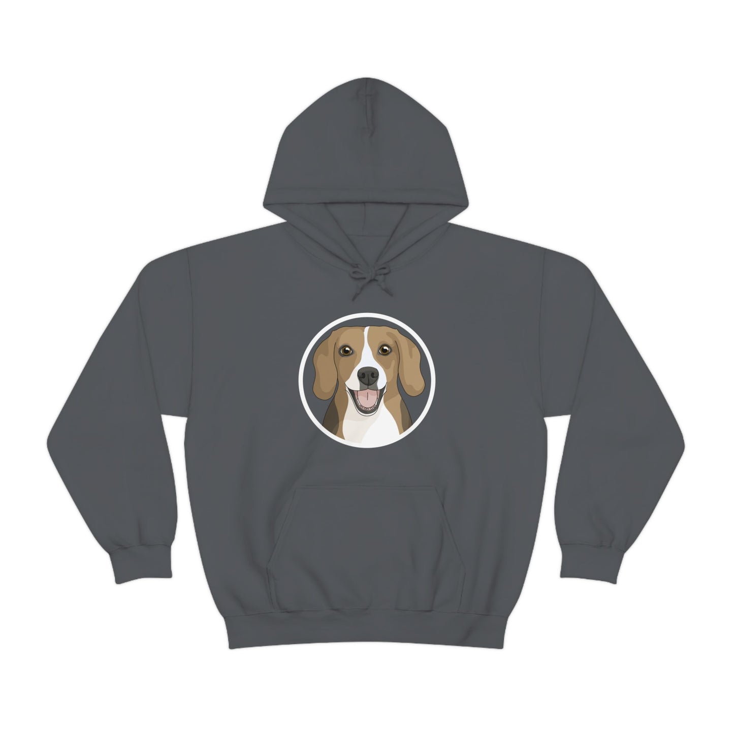 Beagle Circle | Hooded Sweatshirt - Detezi Designs-17227919124686895015