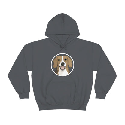 Beagle Circle | Hooded Sweatshirt - Detezi Designs-17227919124686895015