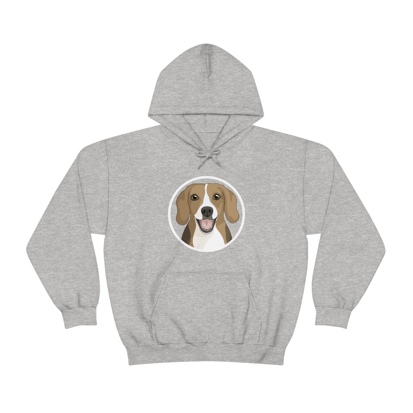 Beagle Circle | Hooded Sweatshirt - Detezi Designs-18549179682463254276