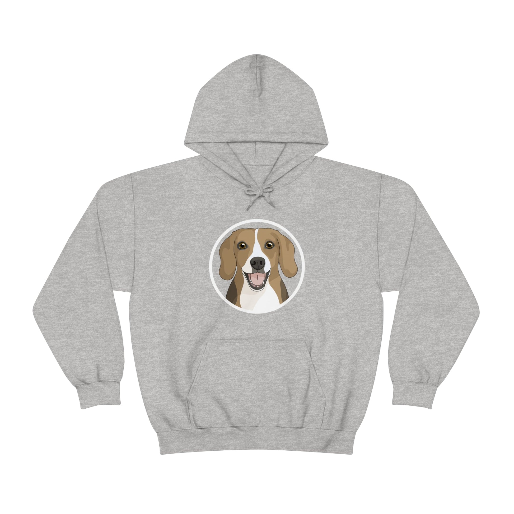 Beagle Circle | Hooded Sweatshirt - Detezi Designs-18549179682463254276