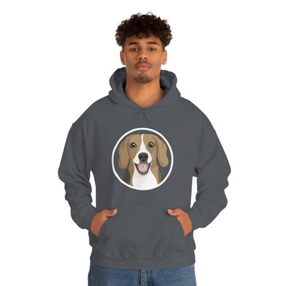 Beagle Circle | Hooded Sweatshirt - Detezi Designs-18549179682463254276