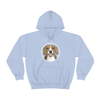 Beagle Circle | Hooded Sweatshirt - Detezi Designs-22490796659429675159