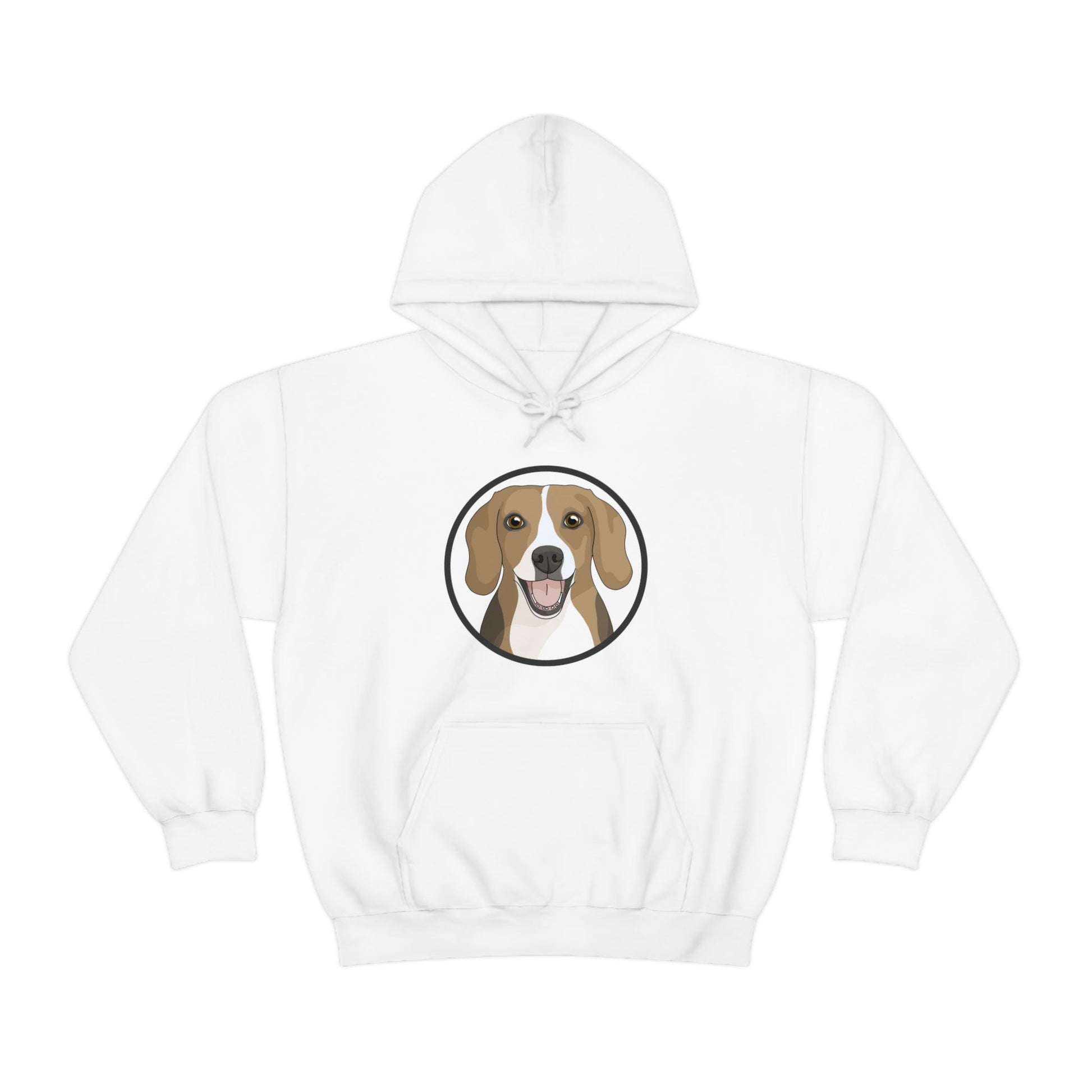 Beagle Circle | Hooded Sweatshirt - Detezi Designs-27726024990237164726