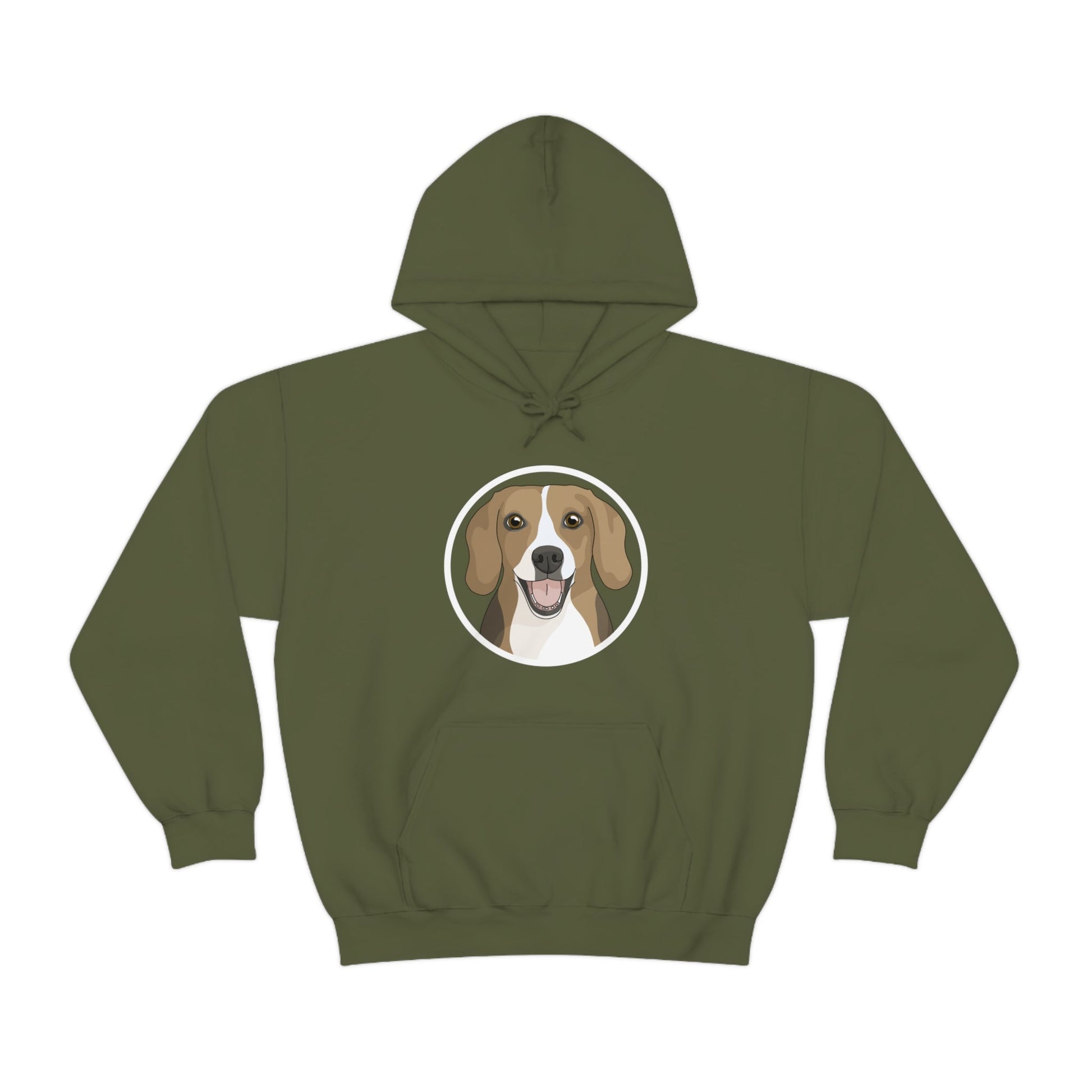 Beagle Circle | Hooded Sweatshirt - Detezi Designs-60541186156822492746