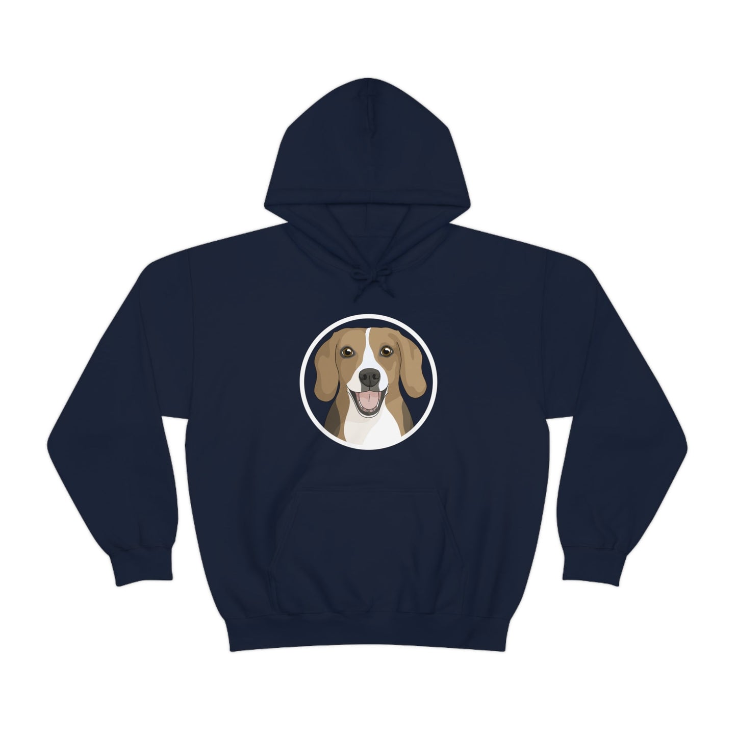 Beagle Circle | Hooded Sweatshirt - Detezi Designs-95847012947173899538