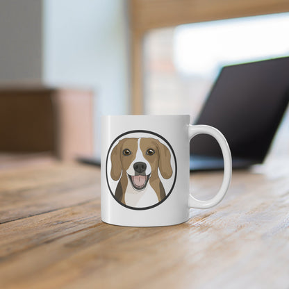 Beagle Circle | Mug - Detezi Designs-32221252168011870644